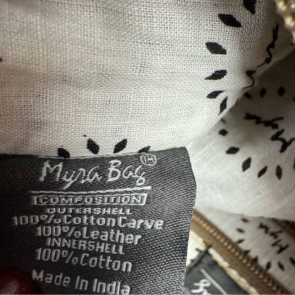 Myra Bag X Design Boho Multi Print Canvas Tote Cr… - image 3